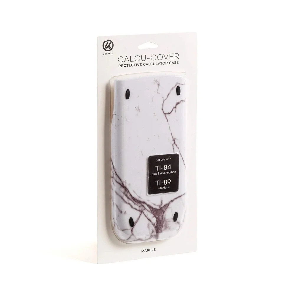 🟢Slide Cover Calculator Marble Protective Calculator Case White TI 84 TI 89#️⃣